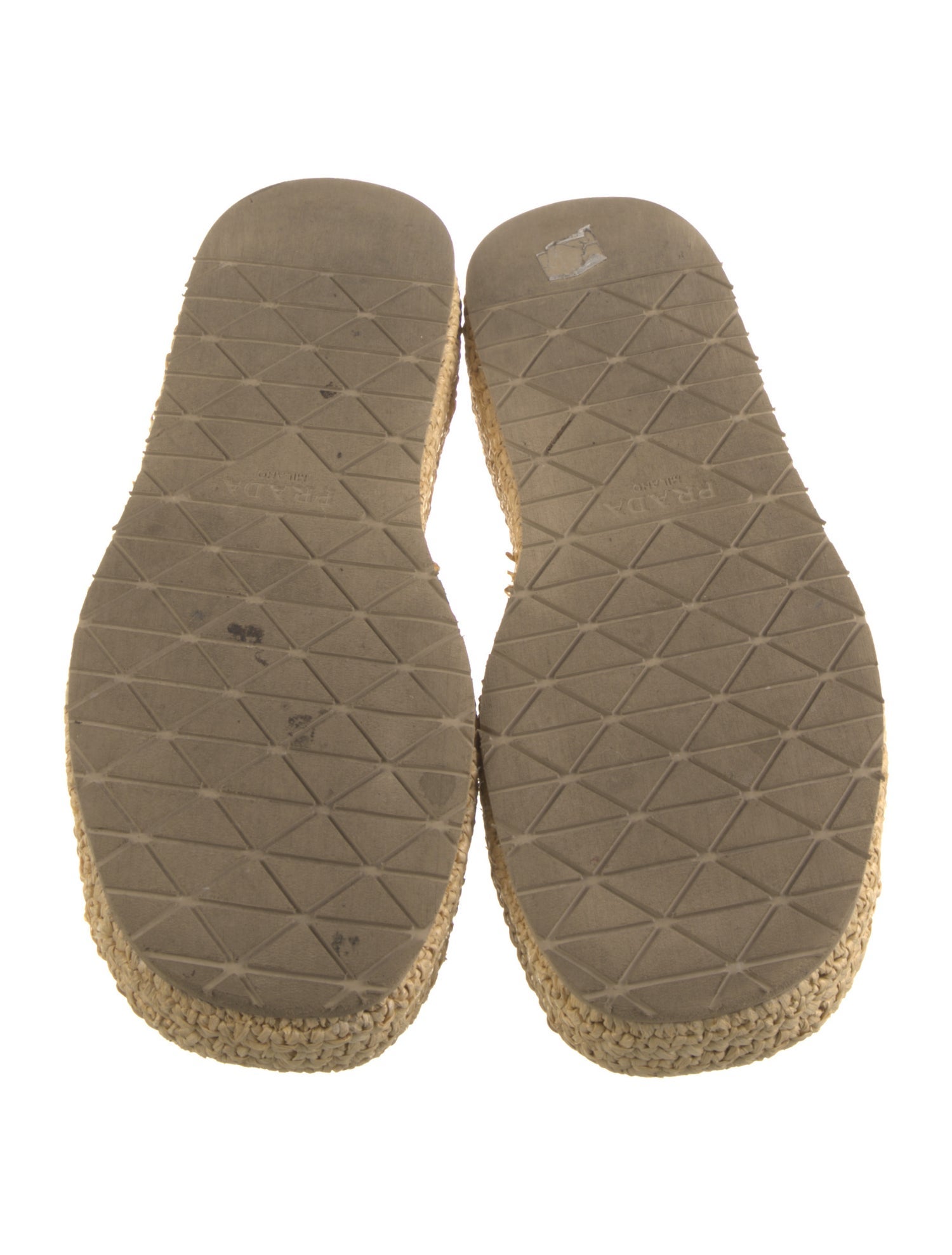 Prada Straw Espadrilles